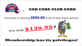 Roesbery Car Care Club Card